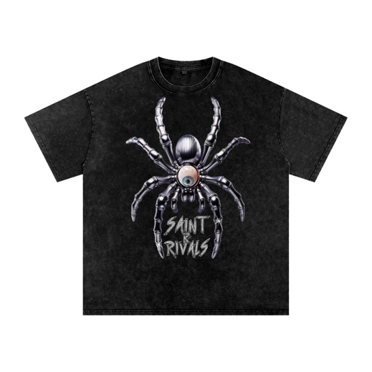 SPIDER SAINTS RIVALS WASHED UP OVERSIZED SHIRT